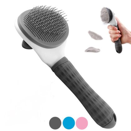 Self-Cleaning Slicker Brush for Dogs & Cats