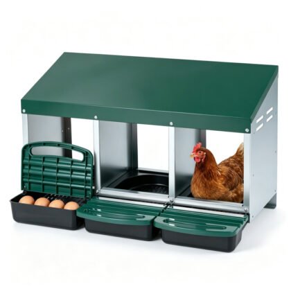 Roll-Away Metal Nesting Box (3-Hole)
